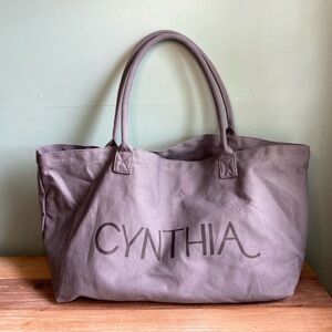 Cynthia Rowley Canvas Shopping Tote Bag